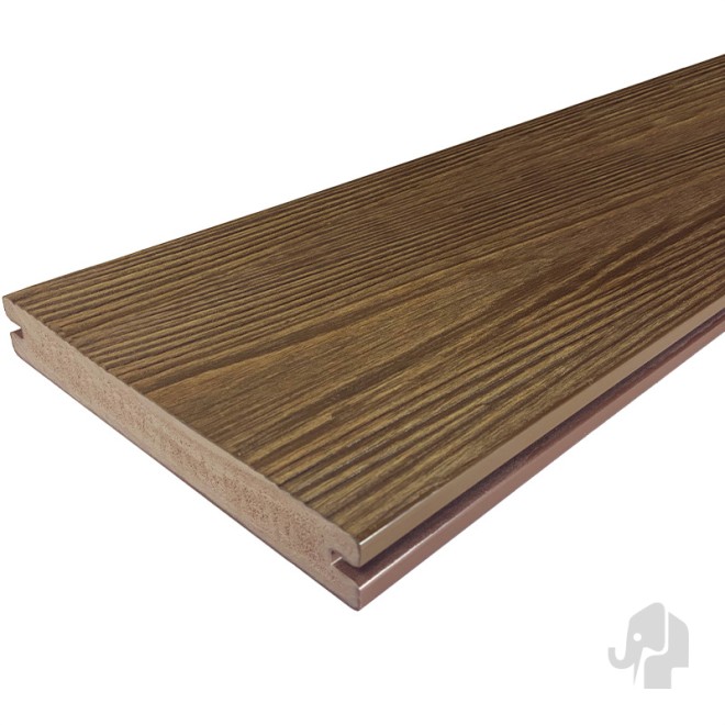 Elephant Driftwood Composiet Vlonderplank Massief Brown 24x190mm